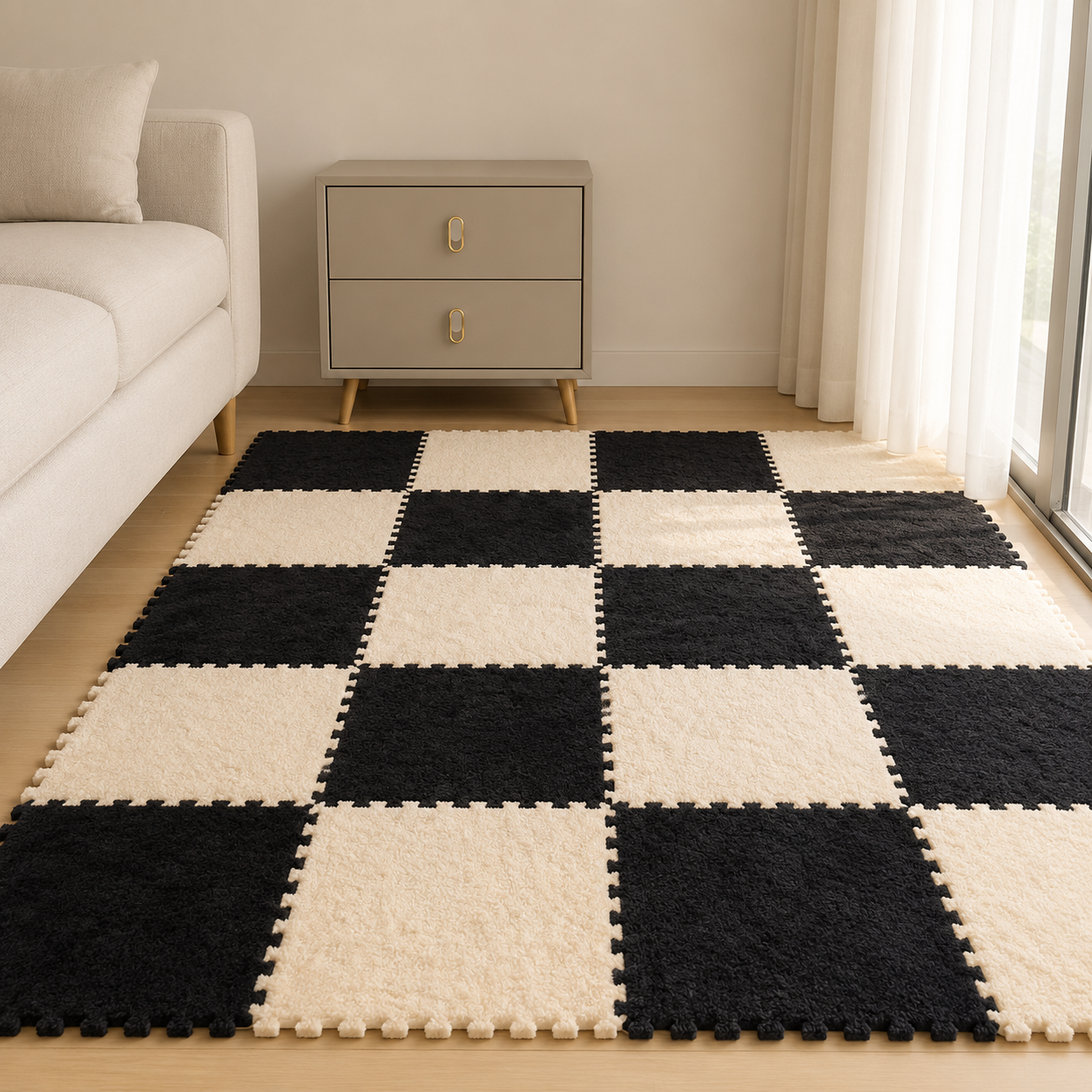 CloudSoft Checkerboard Floor Tiles lifestyle product photo 25