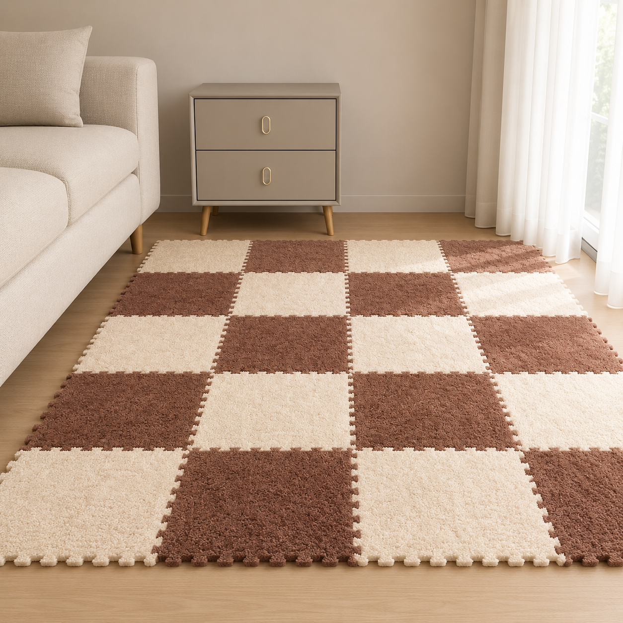 CloudSoft Checkerboard Floor Tiles lifestyle product photo 26