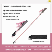 Hybrid / Pearl Pink / 155-175 cm / Pair (2 Poles)